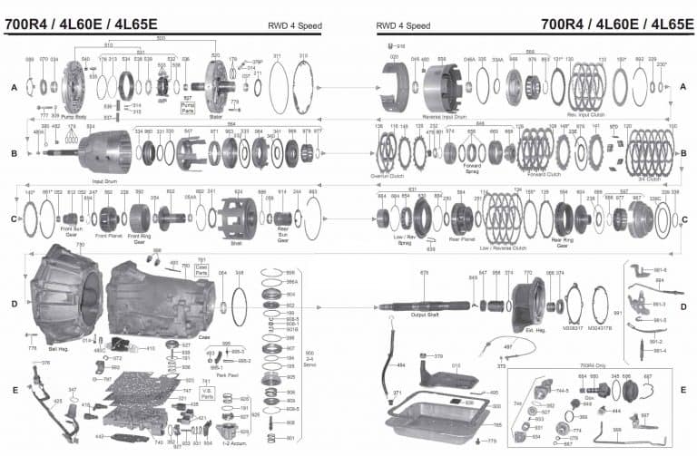 4l60e Transmission Exploded View Diagram | CPT 4l60e